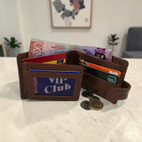 Men’s Button Tab Wallet with Coin Pocket - Cognac