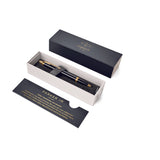 Personalised Parker IM Black Gold Trim Ballpoint Pen