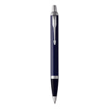 Personalised Parker IM Blue Chrome Trim Ballpoint Pen