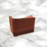 Men's Genuine Leather Two Tone Wallet with Coin Pocket - Crazy
