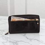 Woman’s Genuine Leather Zip Around Purse