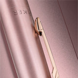 Personalised Parker Jotter XL Pink Gold - Gold Trim Ballpoint Pen
