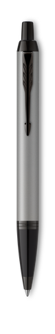 Personalised Parker IM Matte Grey Black Trim Ballpoint Pen