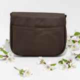Woman's Genuine Leather Classic Crossbody Bag - Brown
