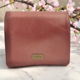 Woman's Genuine Leather Square Flap Crossbody Bag - Red