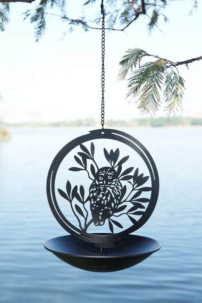 Metal Bird Feeder Hanging - Morepork