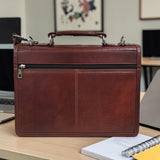 Men’s Genuine Leather Briefcase / Office Bag Cognac