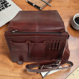 Men’s Genuine Leather Briefcase / Office Bag Cognac