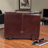 Men’s Genuine Leather Briefcase / Office Bag Cognac