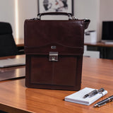 Men’s Genuine Leather Small Crossbody Office Bag - Atul Cog