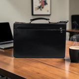 Genuine Leather Multifunctional Office Bag GM BL-TAN