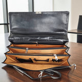 Genuine Leather Multifunctional Office Bag GM BL-TAN