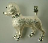 Kiwicraft Silver Poodle Brooch with Box
