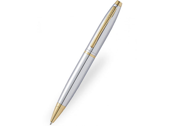 Personalised Cross Calais Chrome & Gold Pen