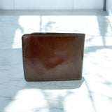 Men's Genuine Leather Classic Bi Fold Card Wallet - Cognac
