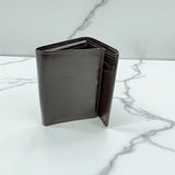 Men's Genuine Leather Tri Fold Wallet - Brown