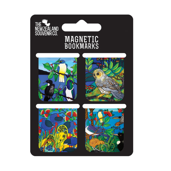 Jo May Colourful Native Birds Set of 4 Magnetic Bookmarks