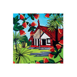 Jo May Textured Marae - 3D Cork Backing Ceramic Tile - Wall Hanging