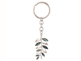 Kiwicraft Paua Shell Keyring - Silver Fern