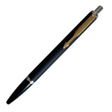 Personalised Parker Latitude Matte Black Ball Pen With Gold Trim