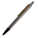 Parker Latitude Shiny Chrome Ball Pen With Gold Trim