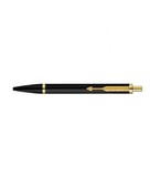 Personalised Parker Latitude Matte Black Ball Pen With Gold Trim