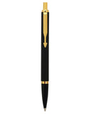 Parker Latitude Matte Black Ball Pen With Gold Trim