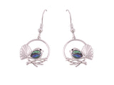 Kiwicraft Cute Paua Shell Fantail Earrings with Box