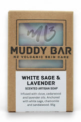 Muddy Bar White Sage & Lavender Artisan Soap
