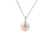 Kiwicraft Rose Gold Twist on Pearl Pendant with Box