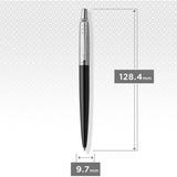 Personalised Parker Jotter Bond Street Black Chrome Colour Trim Ballpoint Pen