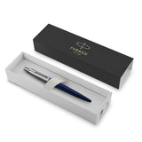 Personalised Parker Jotter Royal Blue Chrome Colour Trim Ballpoint Pen
