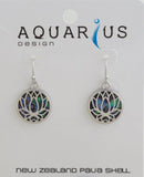 Paua - Lotus Small Hook Earring
