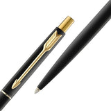 Parker Classic Matte Black Ball Pen With Gold Trim