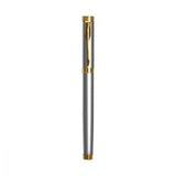 Parker Folio Stainless Steel Roller Ball Pen With Gold Plated Trim