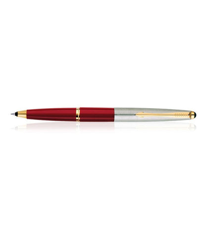 Parker Galaxy Standard Roller Ball Pen With Gold Trim - Red