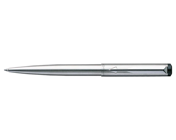 Personalised Parker Vector Stainless Steel Ball Pen With Chrome Trim