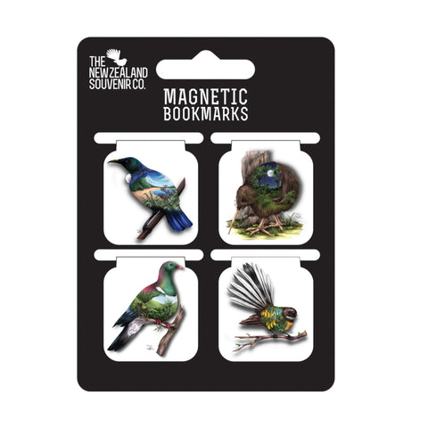 Sophie Blokker Native Birds Set of 4 Magnetic Bookmarks