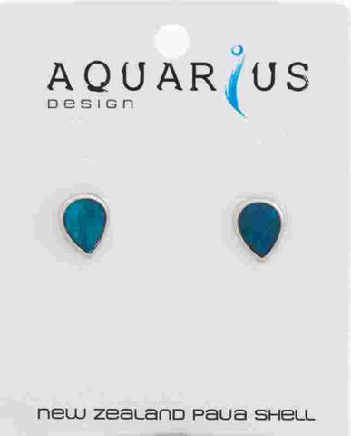 Paua - Teardrop Studs