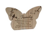 Butterfly Sentiment Plaque - FAMILY