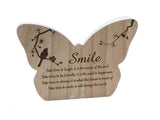 Butterfly Sentiment Plaque - SMILE