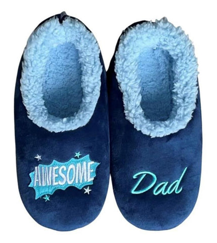 Slumbies - Men's Large Simply Pairables Awesome Dad Foot Covering