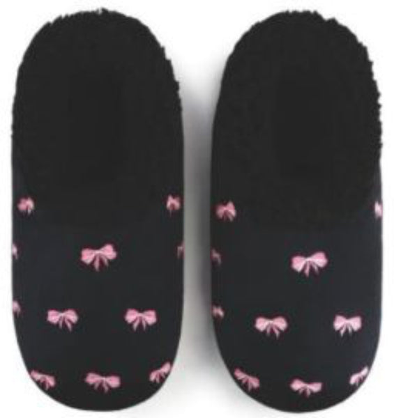 Slumbies - Women's Large Bow Utiful Black Foot Covering