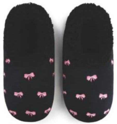Slumbies - Women's Medium Bow Utiful Black Foot Covering
