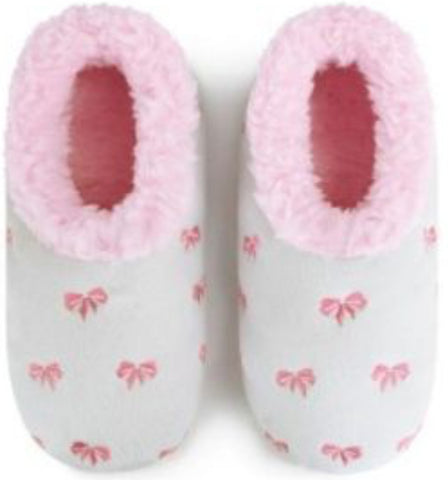 Slumbies - Women's Large Bow Utiful Light Grey Foot Covering