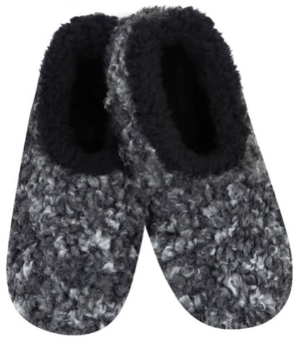 Slumbies - Women's Medium Curly Sue Charcoal Black Foot Covering