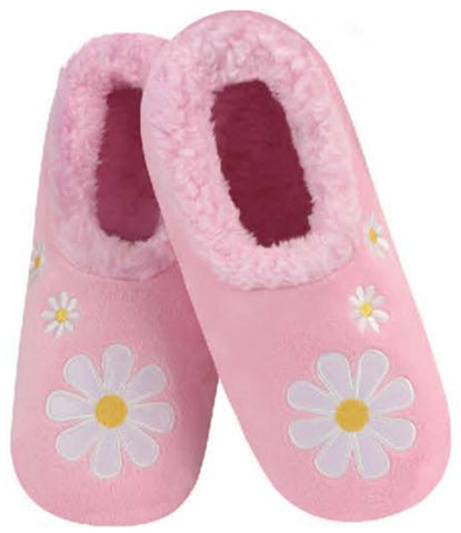 Slumbies - Women's Medium Simply Daisy All Day Pink Foot Covering