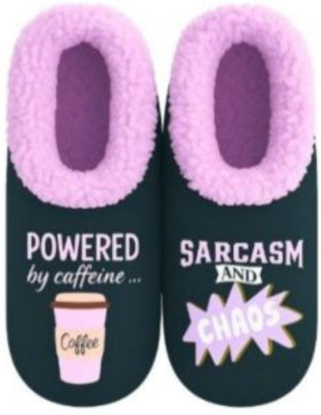 Slumbies - Women's Medium Pairable Coffee and Sarcasm Foot Covering