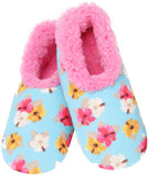 Slumbies - Women's Large Hibiscus Flower Print Foot Covering