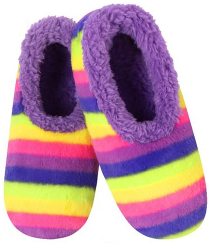 Slumbies - Women's Medium Rainbow Purple Foot Covering